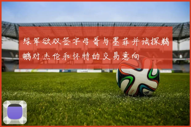 绿军欲双签字母哥与墨菲并试探鹈鹕对杰伦和怀特的交易意向